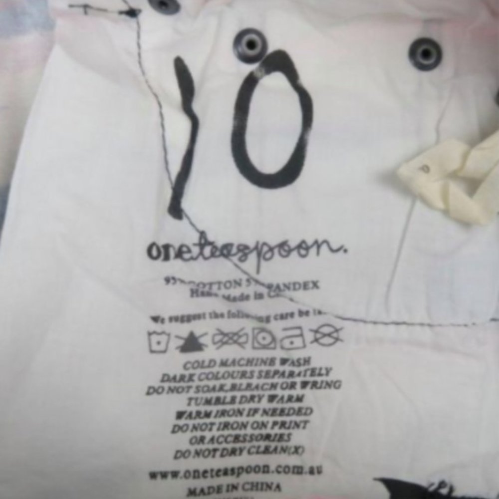 NWT One Teaspoon Equador Chopper Shorts Sz 10 - Picture 8 of 8